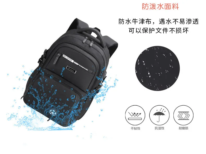 Men's backpack mountaineering bag waterproof Oxford cloth casual backpack
