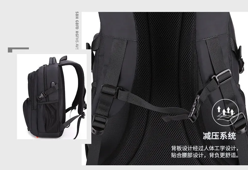 Men's backpack mountaineering bag waterproof Oxford cloth casual backpack